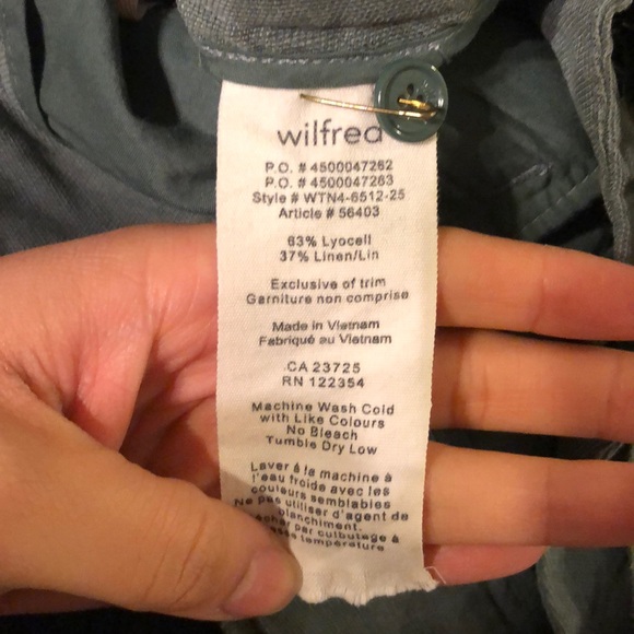 Wilfred tie front linen pants - Picture 4 of 4